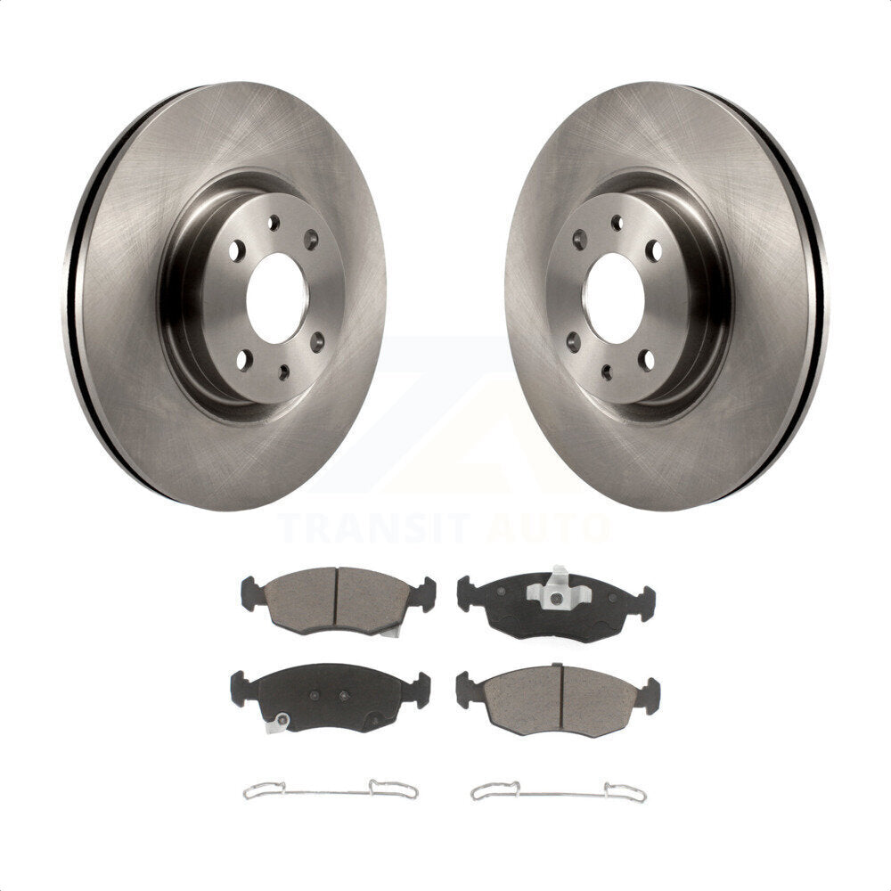 Front Disc Brake Rotors And Ceramic Pads Kit For Fiat 500 K8C-100703 by Transit Auto