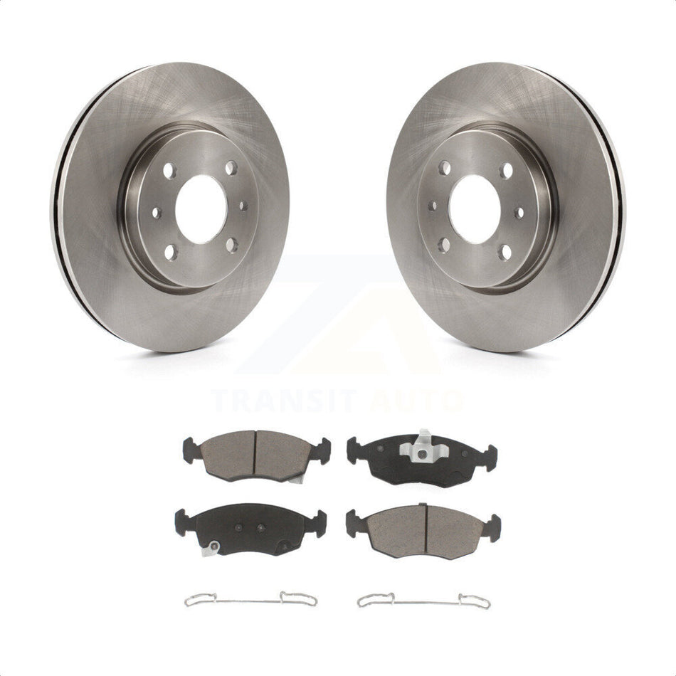 Front Disc Brake Rotors And Ceramic Pads Kit For Fiat 500 K8C-100704 by Transit Auto