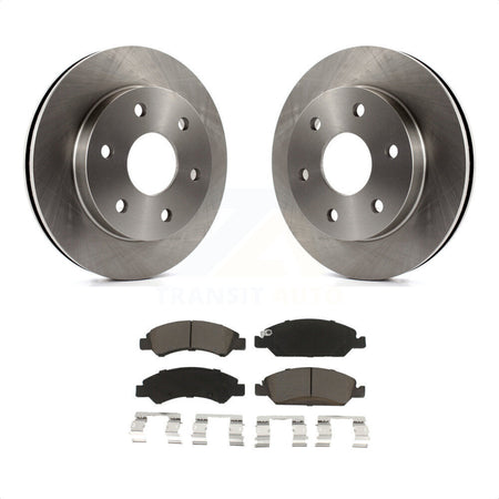 Front Disc Brake Rotors And Ceramic Pads Kit For 2007 GMC Sierra 1500 rear brakes K8C-100712 by Transit Auto