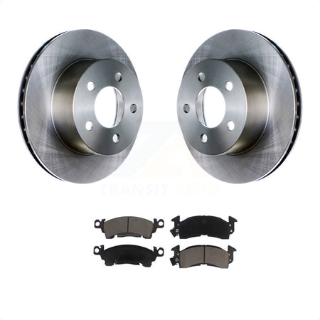 Front Disc Brake Rotors And Ceramic Pads Kit For 1991 Jeep Grand Wagoneer 3.203" Overall Height K8C-100713 by Transit Auto