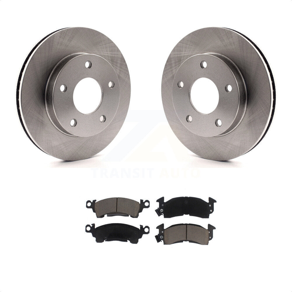 Front Disc Brake Rotors And Ceramic Pads Kit For GMC Jimmy K8C-100714 by Transit Auto