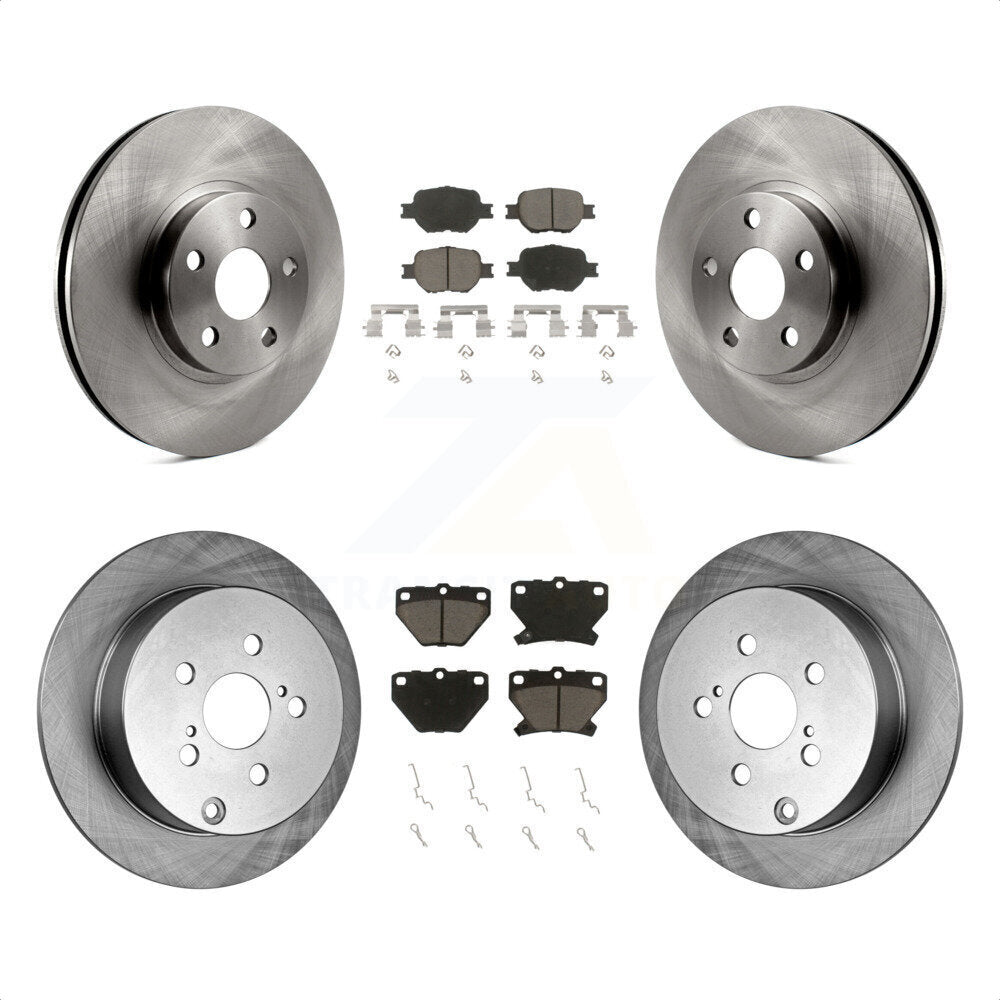 Front Rear Disc Brake Rotors And Ceramic Pads Kit For Toyota Celica K8C-100720 by Transit Auto