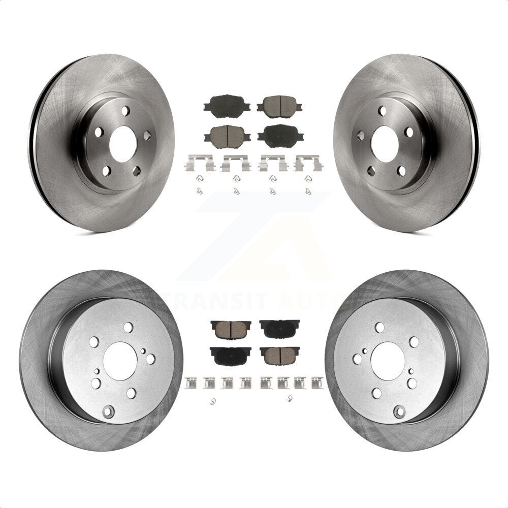 Front Rear Disc Brake Rotors And Ceramic Pads Kit For 2005-2010 Scion tC K8C-100721 by Transit Auto