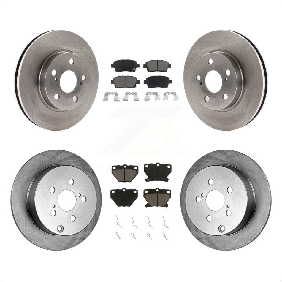 Front Rear Disc Brake Rotors And Ceramic Pads Kit For 2000 Toyota Celica GT K8C-100722 by Transit Auto