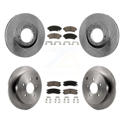 Front Rear Disc Brake Rotors And Ceramic Pads Kit For 2002-2004 Pontiac Montana FWD with rear brakes K8C-100726