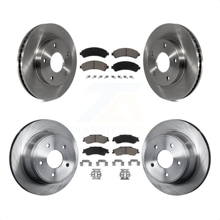 Front Rear Disc Brake Rotors And Ceramic Pads Kit For Chevrolet S10 Blazer GMC Sonoma Jimmy Oldsmobile Bravada Isuzu Hombre K8C-100728 by Transit Auto