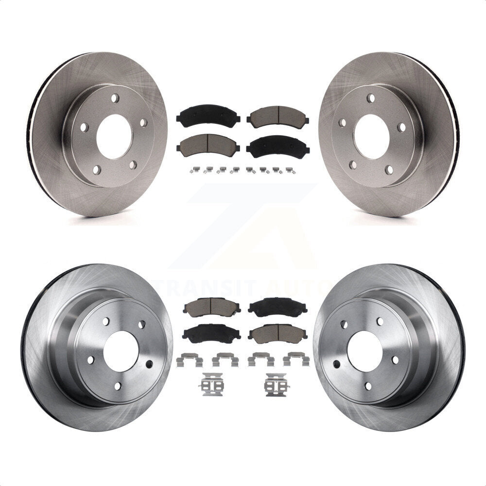 Front Rear Disc Brake Rotors And Ceramic Pads Kit For 1997-1997 Chevrolet Blazer GMC Jimmy K8C-100729 by Transit Auto