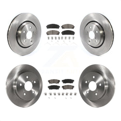 Front Rear Disc Brake Rotors And Ceramic Pads Kit For Toyota Camry Avalon TRD K8C-100732