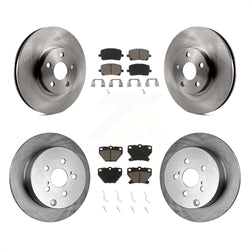 Front Rear Disc Brake Rotors And Ceramic Pads Kit For Toyota Corolla Matrix Pontiac Vibe K8C-100734