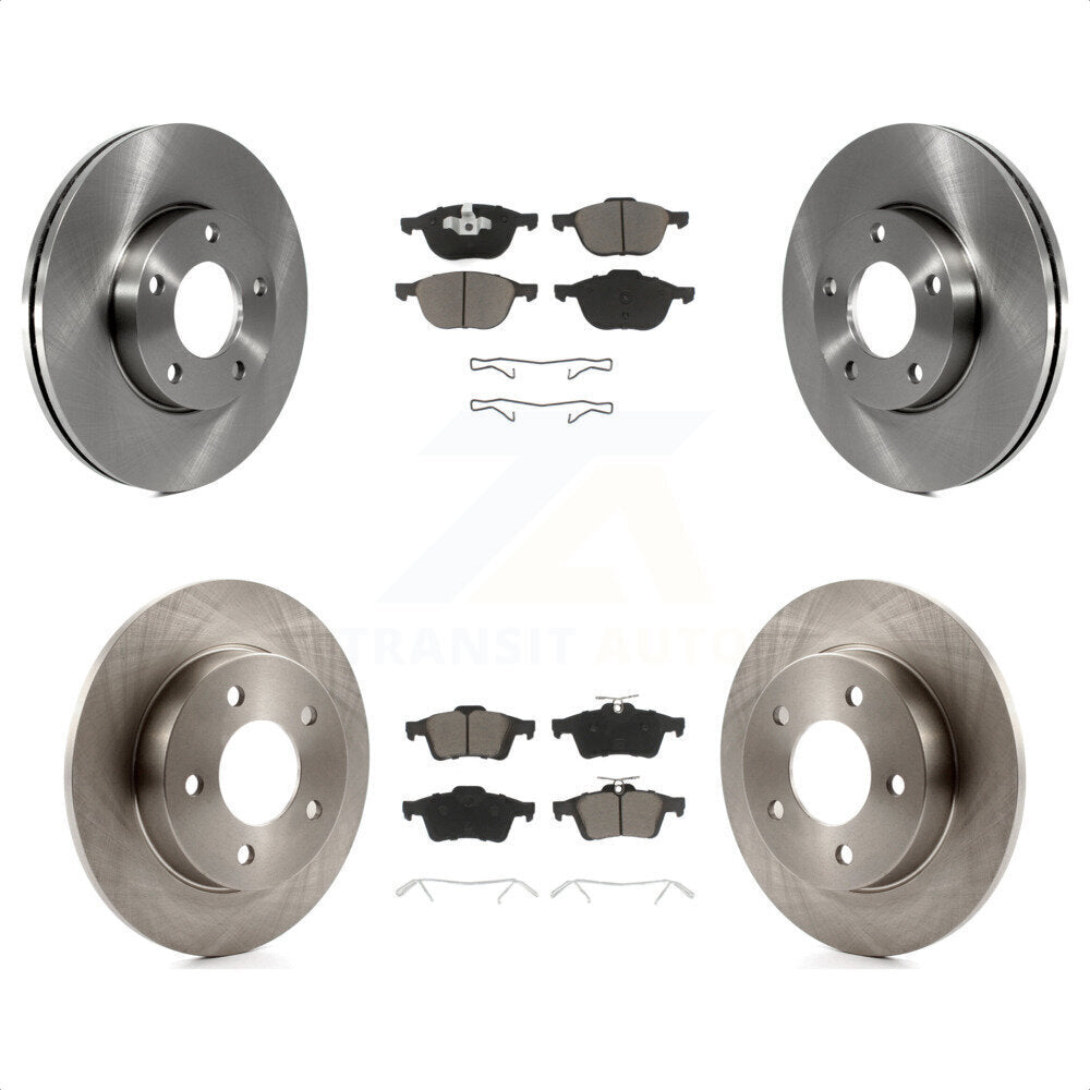 Front Rear Disc Brake Rotors And Ceramic Pads Kit For Mazda 3 Sport K8C-100745 by Transit Auto