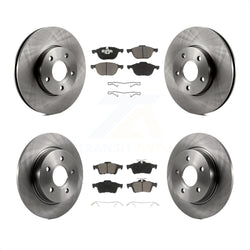 Front Rear Disc Brake Rotors And Ceramic Pads Kit For Ford Focus K8C-100747