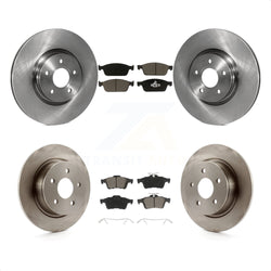 Front Rear Disc Brake Rotors And Ceramic Pads Kit For Ford Escape Connect K8C-100752