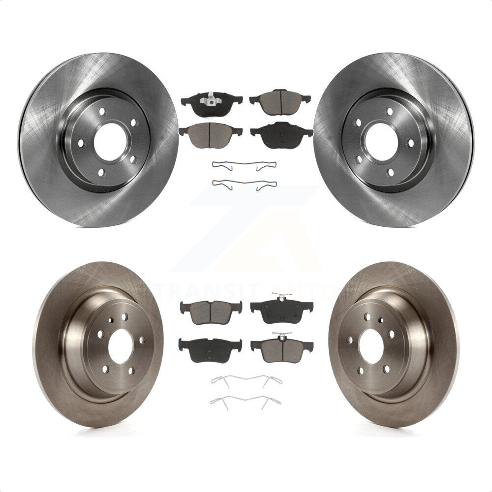 Front Rear Disc Brake Rotors And Ceramic Pads Kit For Ford Escape K8C-100756 by Transit Auto