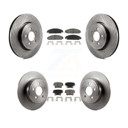 Front Rear Disc Brake Rotors And Ceramic Pads Kit For 2005-2006 Chrysler 300 AWD with 3.5L K8C-100767