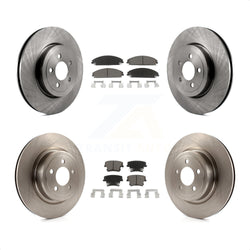 Front Rear Disc Brake Rotors And Ceramic Pads Kit For Dodge Charger With Police Package K8C-100768