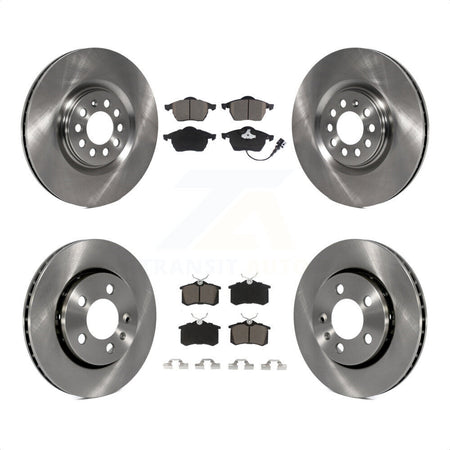 Front Rear Disc Brake Rotors And Ceramic Pads Kit For Volkswagen Golf Audi TT Quattro K8C-100772 by Transit Auto