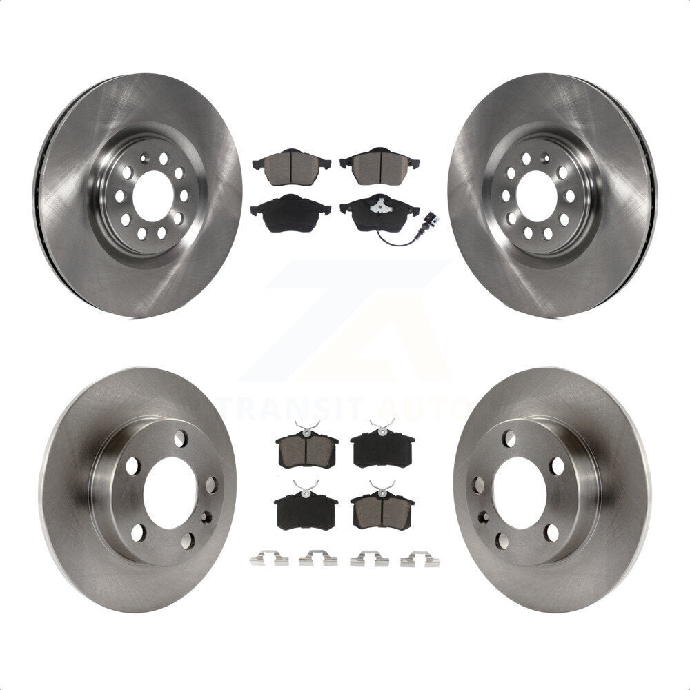 Front Rear Disc Brake Rotors And Ceramic Pads Kit For 2000-2006 Audi TT K8C-100778 by Transit Auto