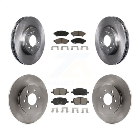 Front Rear Disc Brake Rotors And Ceramic Pads Kit For Chevrolet Uplander Pontiac Montana Buick Terraza Saturn Relay K8C-100780 by Transit Auto