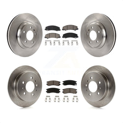 Front Rear Disc Brake Rotors And Ceramic Pads Kit For Buick LaCrosse Allure K8C-100785