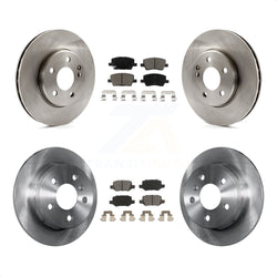 Front Rear Disc Brake Rotors And Ceramic Pads Kit For 2006-2011 Mercedes-Benz B200 K8C-100795