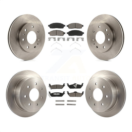 Front Rear Disc Brake Rotors And Ceramic Pads Kit For 2009 Ford F-150 With 7 Lug Wheels K8C-100801 by Transit Auto