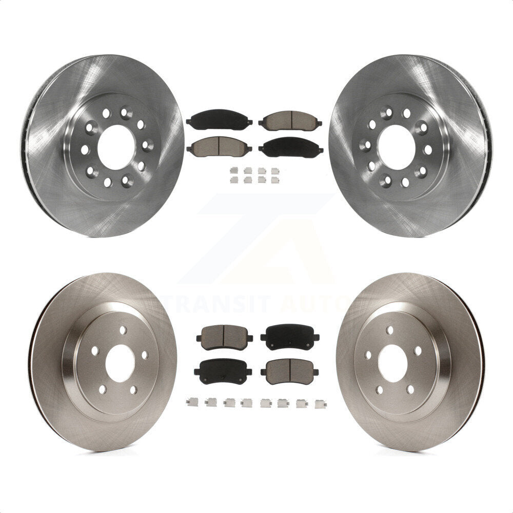 Front Rear Disc Brake Rotors And Ceramic Pads Kit For 2004-2007 Ford Freestar Mercury Monterey K8C-100808 by Transit Auto