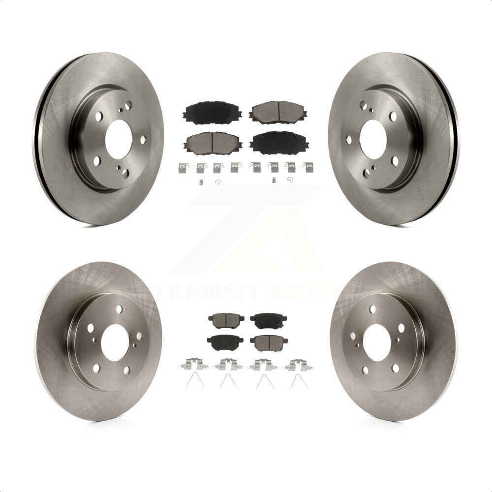 Front Rear Disc Brake Rotors And Ceramic Pads Kit For 2008-2015 Scion xB K8C-100812 by Transit Auto