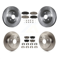 Front Rear Disc Brake Rotors And Ceramic Pads Kit For Toyota Matrix Pontiac Vibe K8C-100814