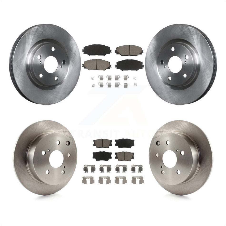 Front Rear Disc Brake Rotors And Ceramic Pads Kit For Toyota Matrix Pontiac Vibe K8C-100814 by Transit Auto