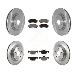 Front Rear Disc Brake Rotors And Ceramic Pads Kit For 2019-2021 Subaru Forester With 316mm Diameter Rotor K8C-100822