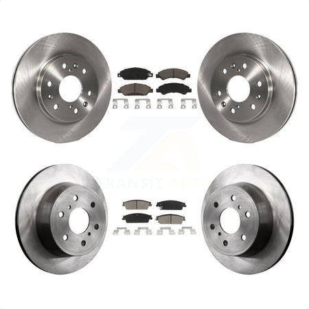 Front Rear Disc Brake Rotors And Ceramic Pads Kit For 2007-2007 Chevrolet Tahoe GMC Suburban 1500 Yukon Cadillac Avalanche XL Escalade ESV EXT K8C-100828 by Transit Auto