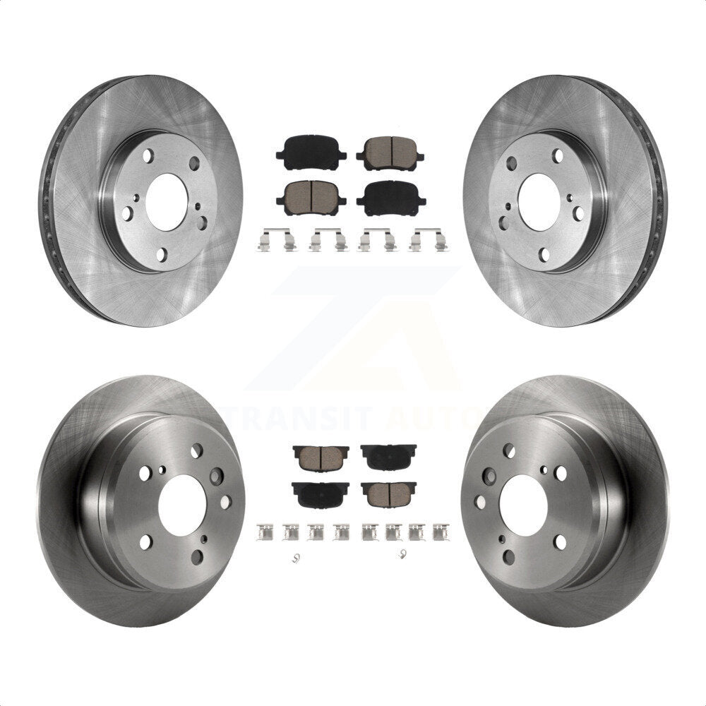 Front Rear Disc Brake Rotors And Ceramic Pads Kit For Toyota Camry Lexus ES300 K8C-100833 by Transit Auto