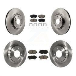 Front Rear Disc Brake Rotors And Ceramic Pads Kit For Kia Optima With Electric Parking K8C-100841