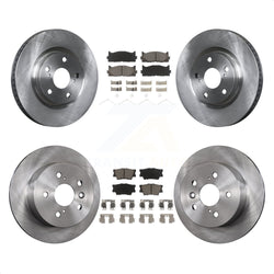 Front Rear Disc Brake Rotors And Ceramic Pads Kit For Toyota Camry Lexus ES350 Avalon ES300h K8C-100849