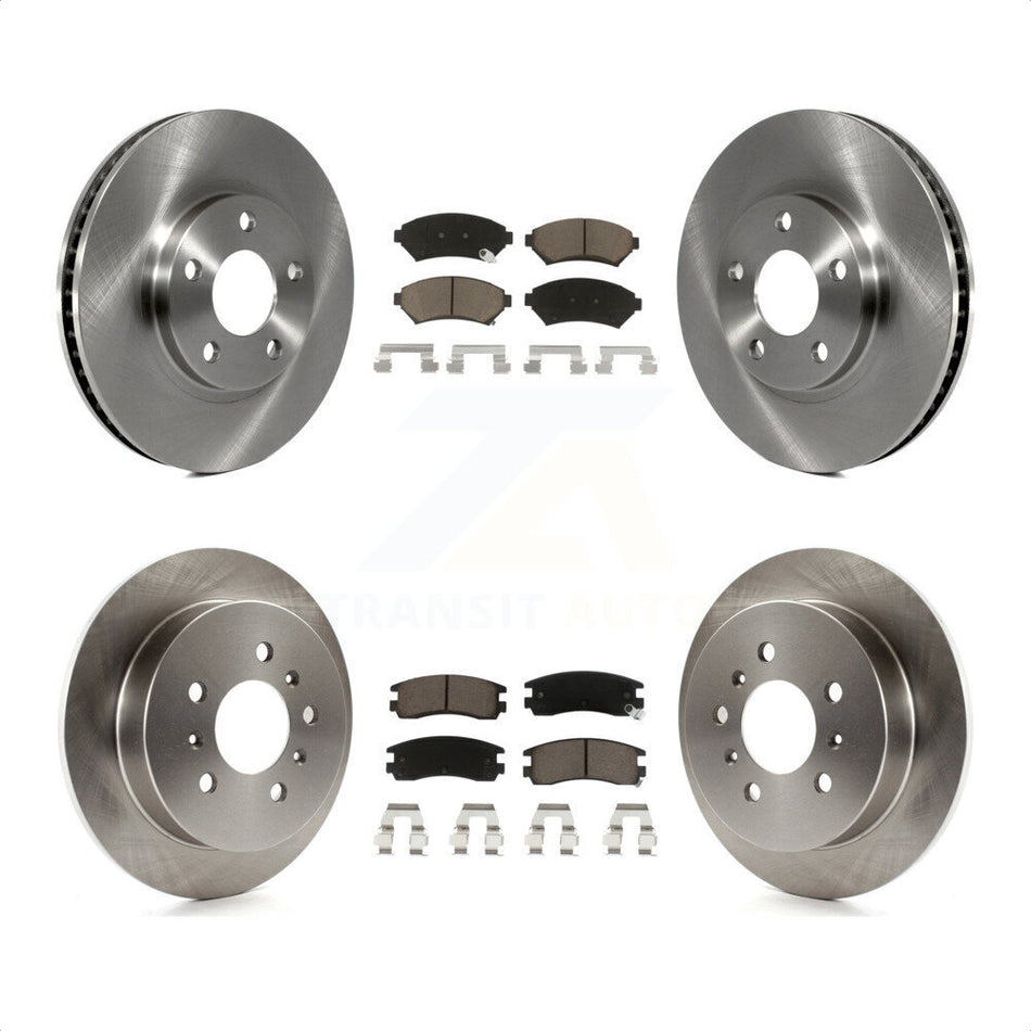 Front Rear Disc Brake Rotors And Ceramic Pads Kit For Chevrolet Impala Monte Carlo Oldsmobile Intrigue K8C-100852 by Transit Auto