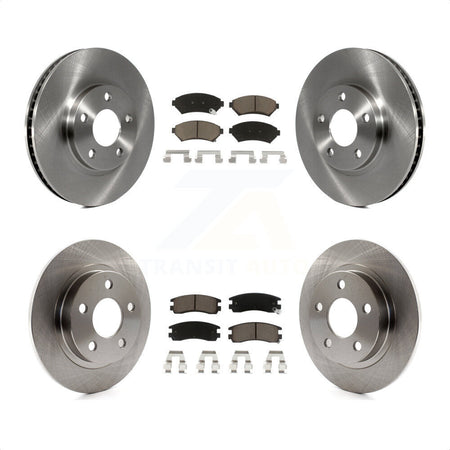 Front Rear Disc Brake Rotors And Ceramic Pads Kit For Buick LeSabre Park Avenue Pontiac Bonneville Oldsmobile Aurora Cadillac Eldorado K8C-100853 by Transit Auto