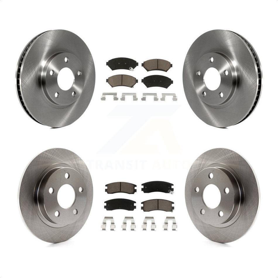 Front Rear Disc Brake Rotors And Ceramic Pads Kit For Buick LeSabre Park Avenue Pontiac Bonneville Oldsmobile Aurora Cadillac Eldorado K8C-100853 by Transit Auto