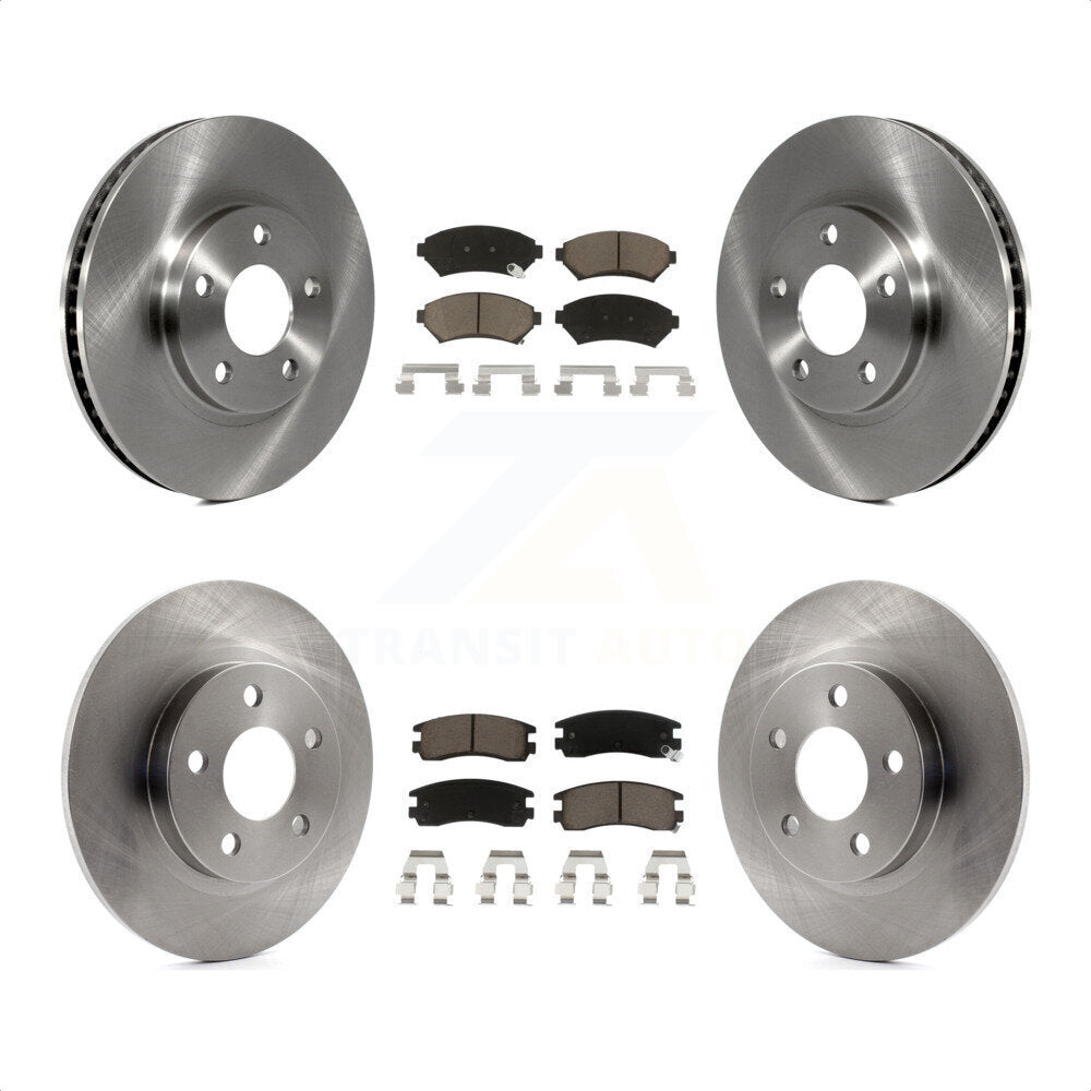 Front Rear Disc Brake Rotors And Ceramic Pads Kit For Cadillac DeVille Buick Park Avenue K8C-100855 by Transit Auto