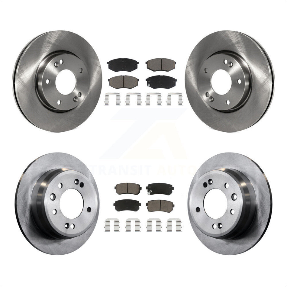 Front Rear Disc Brake Rotors And Ceramic Pads Kit For Hyundai Tucson Kia Sportage FWD K8C-100862 by Transit Auto