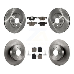 Front Rear Disc Brake Rotors And Ceramic Pads Kit For Mercedes-Benz E320 CLK320 E430 CLK430 K8C-100882