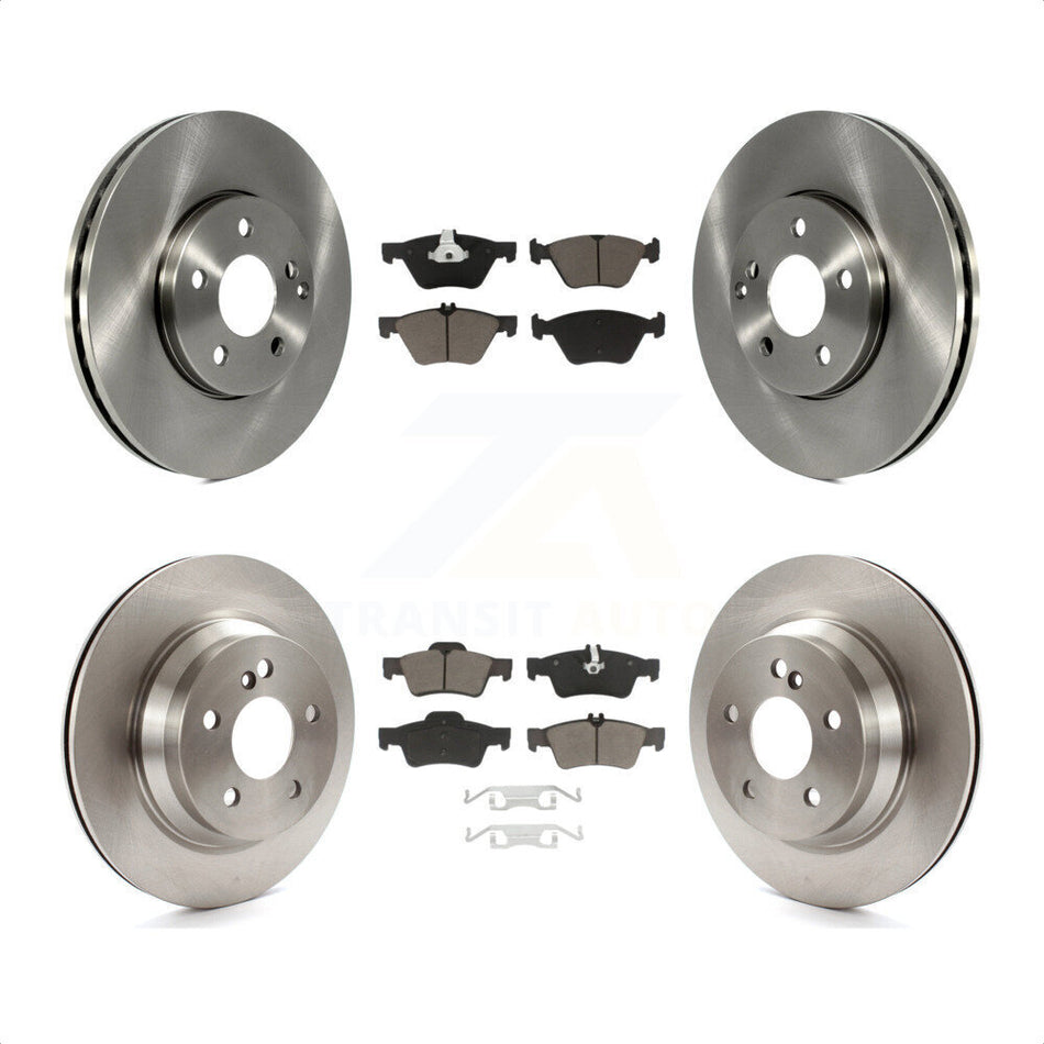 Front Rear Disc Brake Rotors And Ceramic Pads Kit For Mercedes-Benz E350 E320 AWD K8C-100884 by Transit Auto