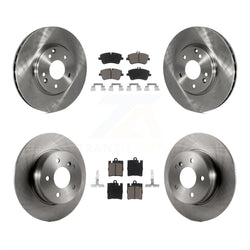 Front Rear Disc Brake Rotors And Ceramic Pads Kit For Mercedes-Benz C240 CLK350 C320 C280 CLK320 C350 K8C-100885