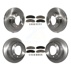 Front Rear Disc Brake Rotors And Ceramic Pads Kit For Ford F-250 Super Duty F-350 4WD K8C-100888