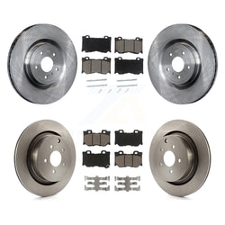Front Rear Disc Brake Rotors And Ceramic Pads Kit For INFINITI Q50 M37 Q60 Q70 Q70L QX70 M56 FX50 K8C-100893