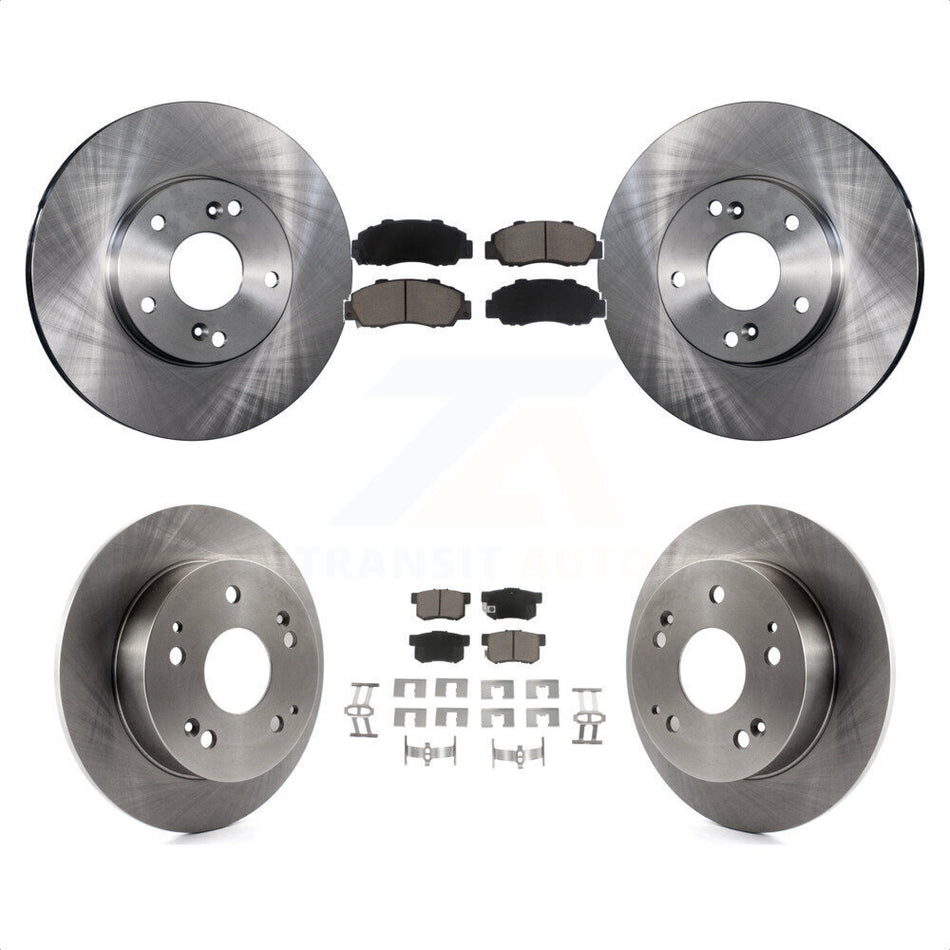 Front Rear Disc Brake Rotors And Ceramic Pads Kit For 1998-2002 Honda Accord 3.0L K8C-100900 by Transit Auto