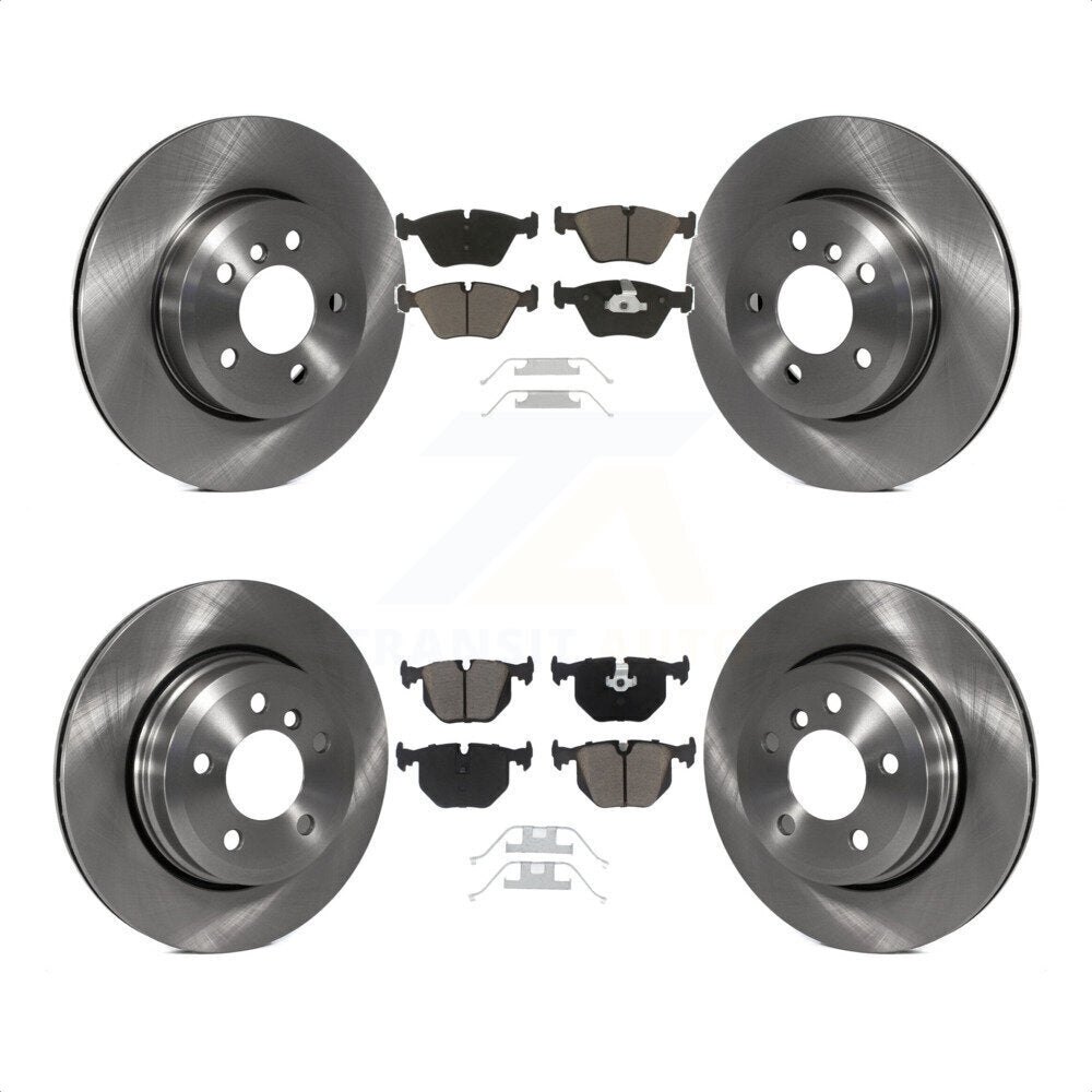 Front Rear Disc Brake Rotors And Ceramic Pads Kit For 2004-2010 BMW X3 K8C-100912 by Transit Auto