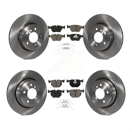 Front Rear Disc Brake Rotors And Ceramic Pads Kit For 2004-2010 BMW X3 K8C-100912 by Transit Auto