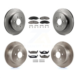 Front Rear Disc Brake Rotors And Ceramic Pads Kit For 2003-2004 Dodge Dakota K8C-100914