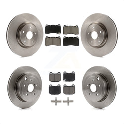 Front Rear Disc Brake Rotors And Ceramic Pads Kit For Subaru Impreza WRX STI K8C-100918