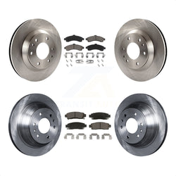 Front Rear Disc Brake Rotors And Ceramic Pads Kit For Chevrolet Trailblazer GMC Envoy Buick Rainier Oldsmobile Bravada Isuzu Ascender K8C-100931